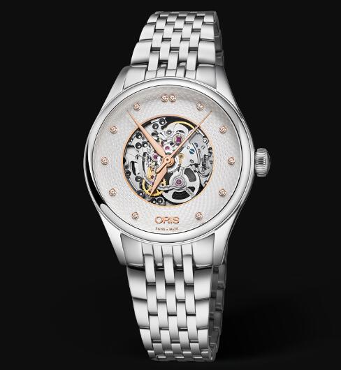 Oris Artelier Skeleton Diamonds 33mm Replica Watch 01 560 7724 4031-07 8 17 79